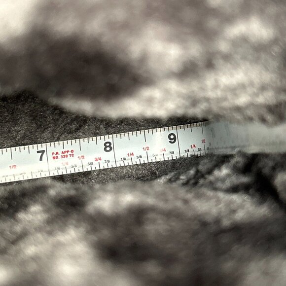 Skechers Faux Fur Mid Calf Boots Gray Suede Pull On Low Wedge Heel Womens Sz 7.5 - Picture 9 of 14